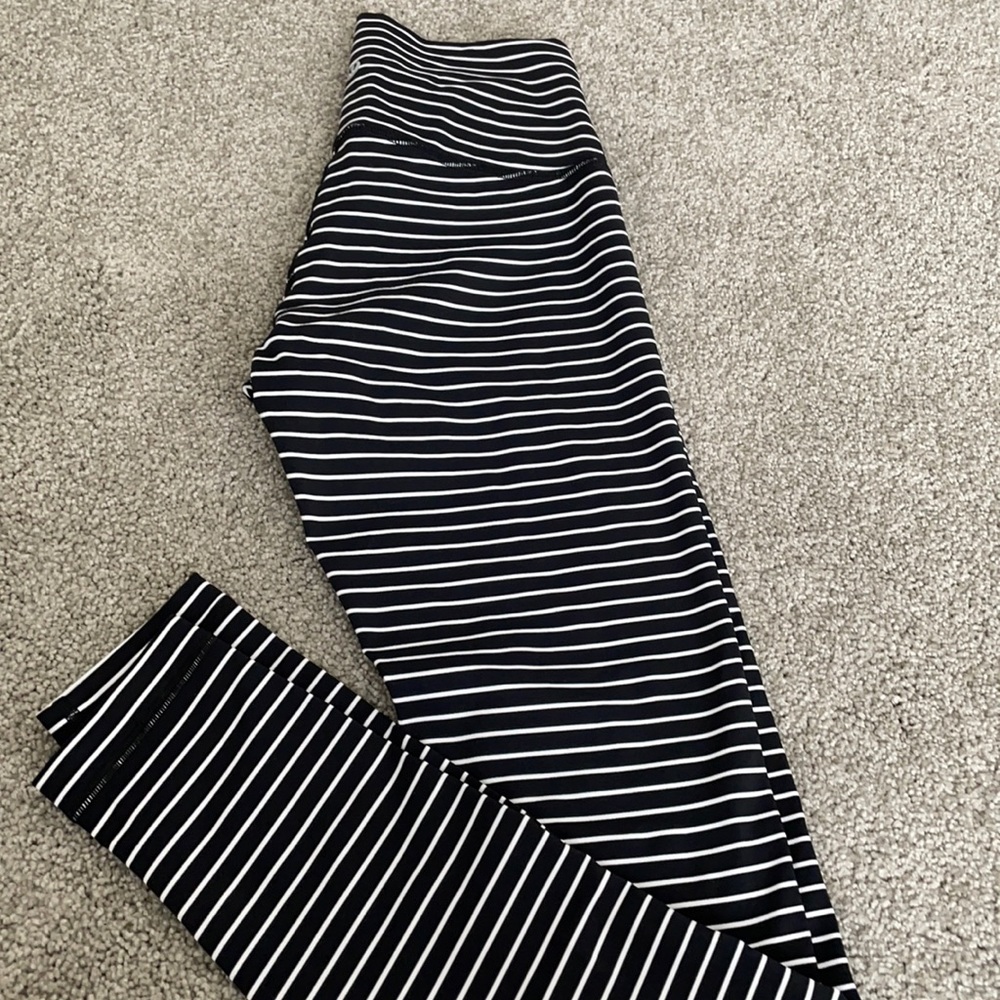 Lululemon striped yoga pants